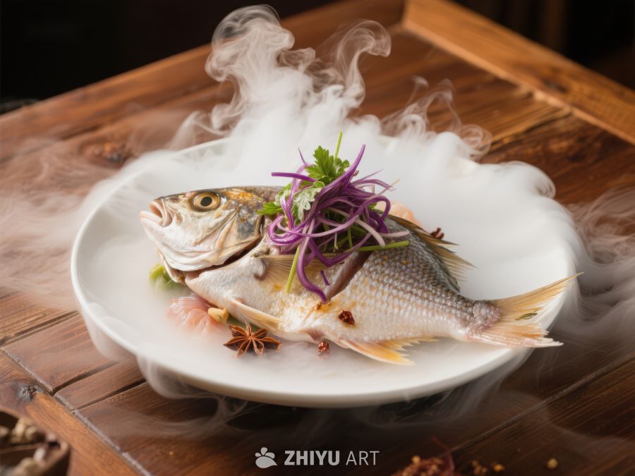 烟雾缭绕的清蒸鱼 1727