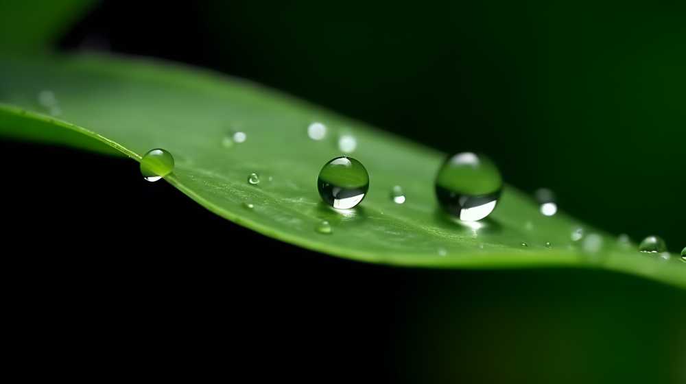 水珠叶子