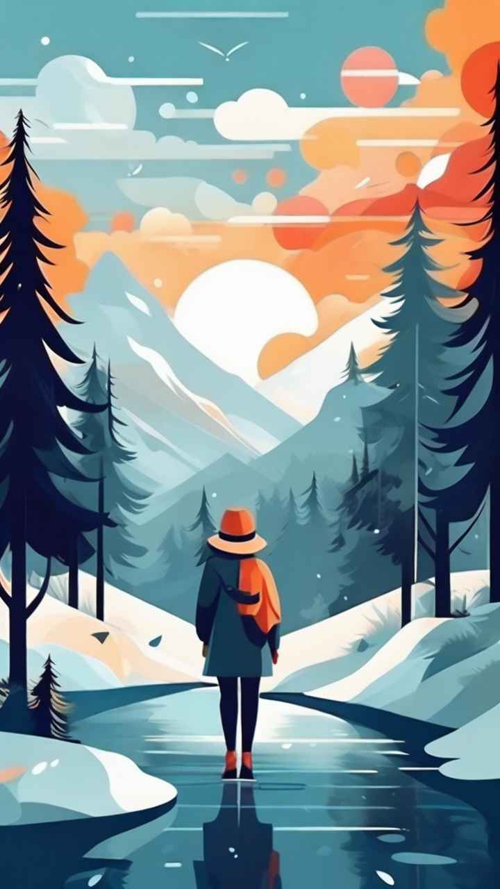 印象派抽象插画 109