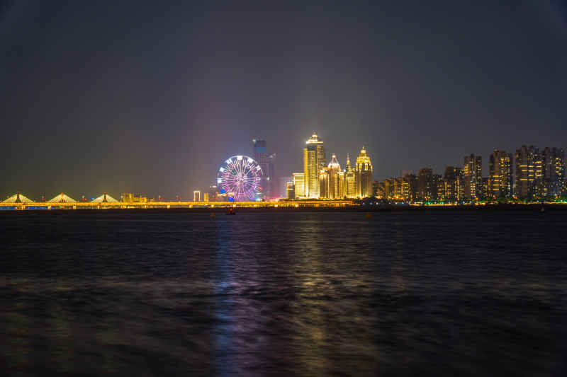  江西南昌赣江夜景摩天轮