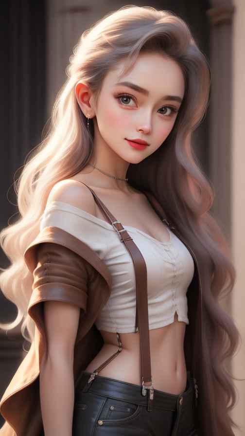吊带高级美女