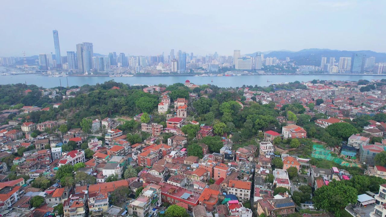 航拍厦门鼓浪屿航拍风光 4