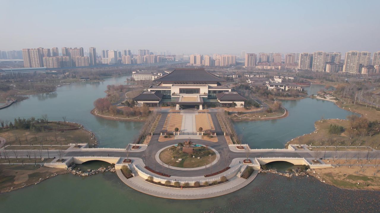  西安国际会议中心航拍