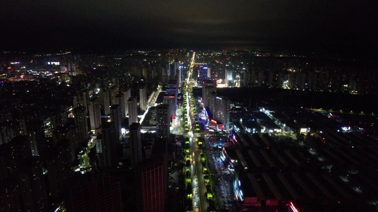 蚌埠城市夜景灯光 