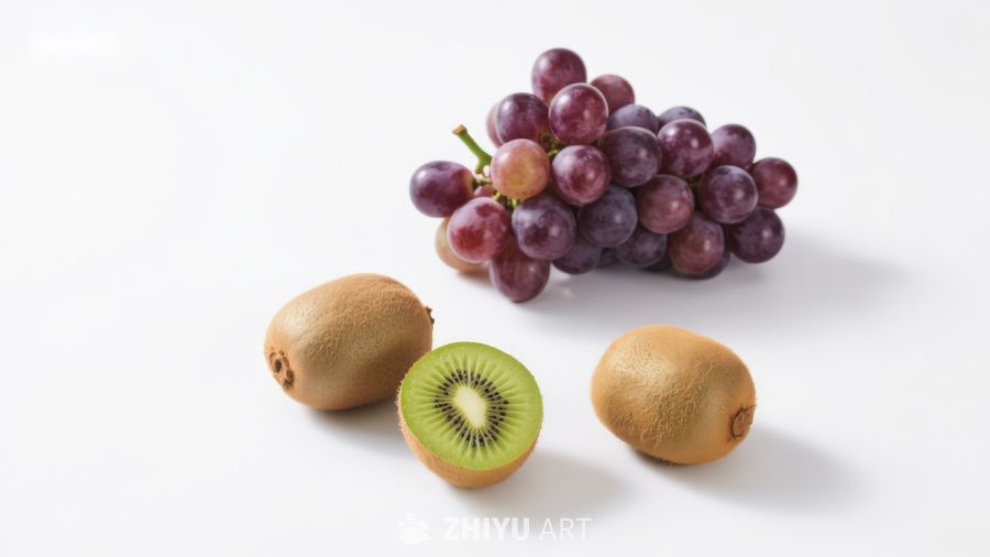 新鲜葡萄与猕猴桃的组合 901