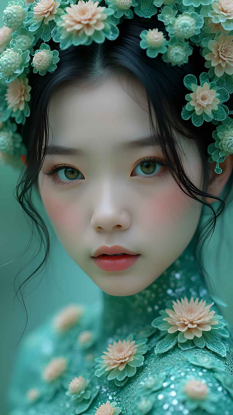 森林系列五颜六色古风艺术美女 64