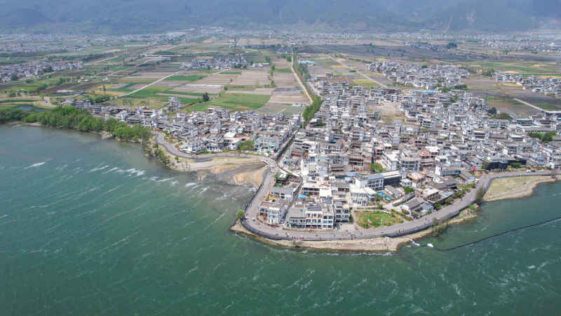 大理洱海S湾航拍