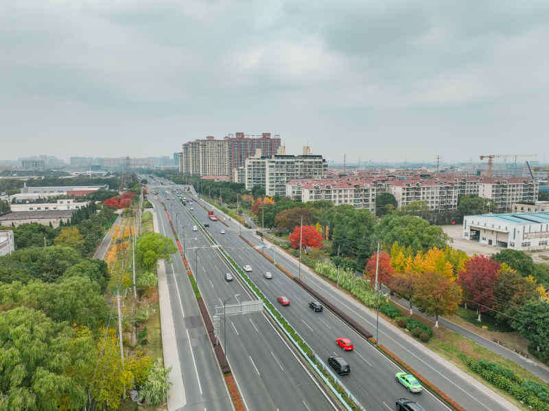 昆山道路上的秋冬景色 14