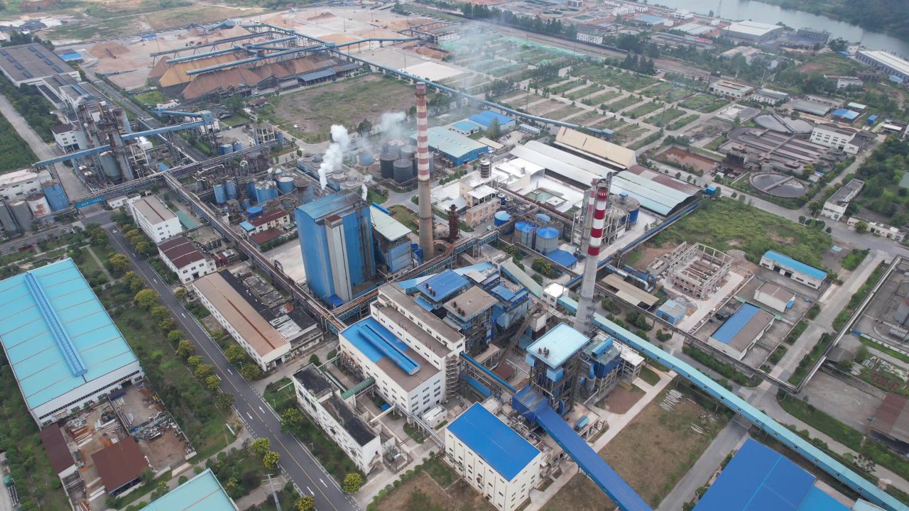  城市工业园工厂生产加工怀化高新区航拍