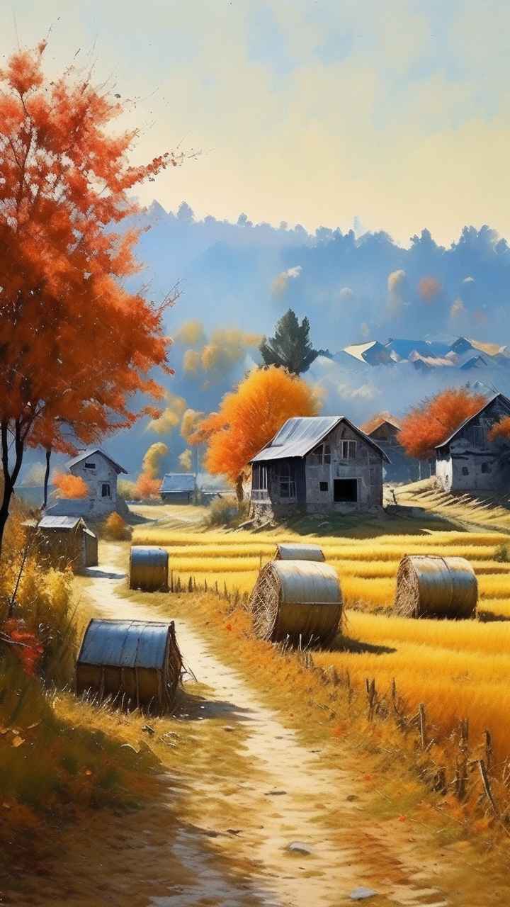 秋季治愈风景田园 1