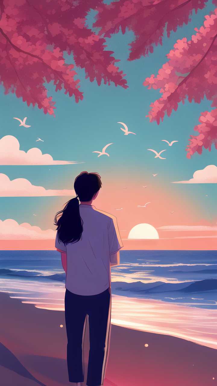 海报情侣插画