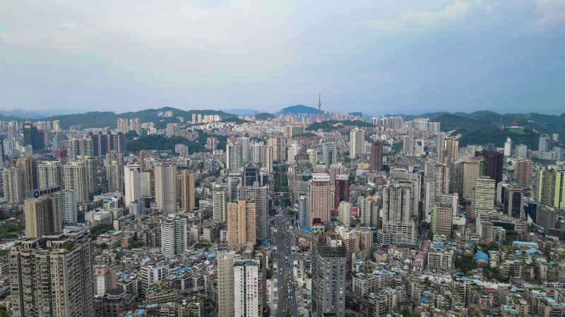 贵州贵阳城市建设航拍摄影图