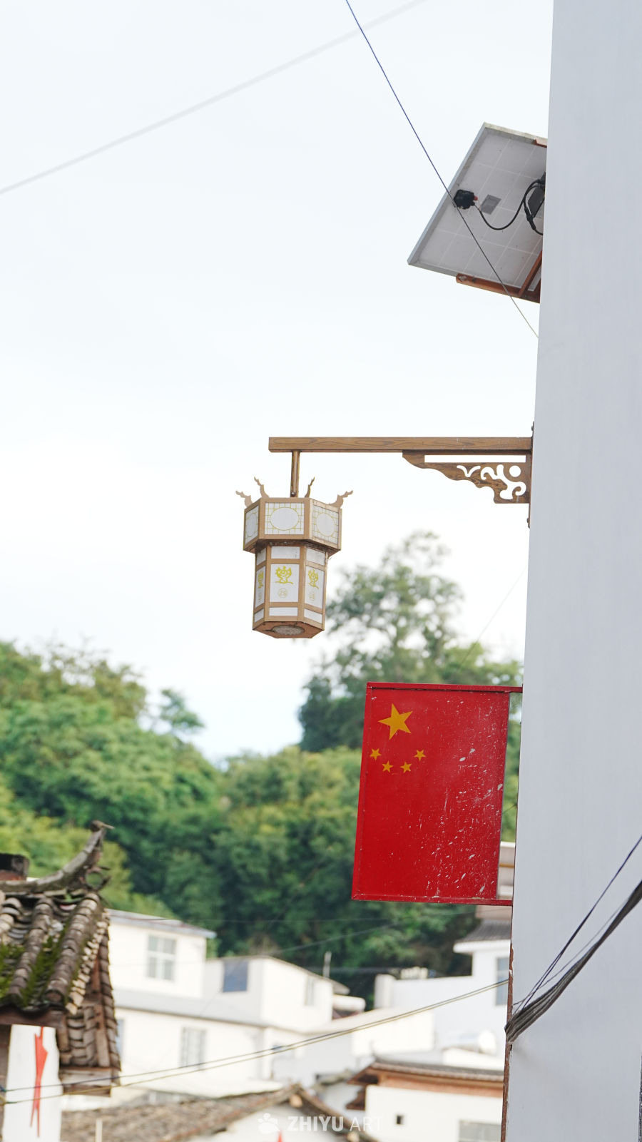 乡村一角的宁静与文化