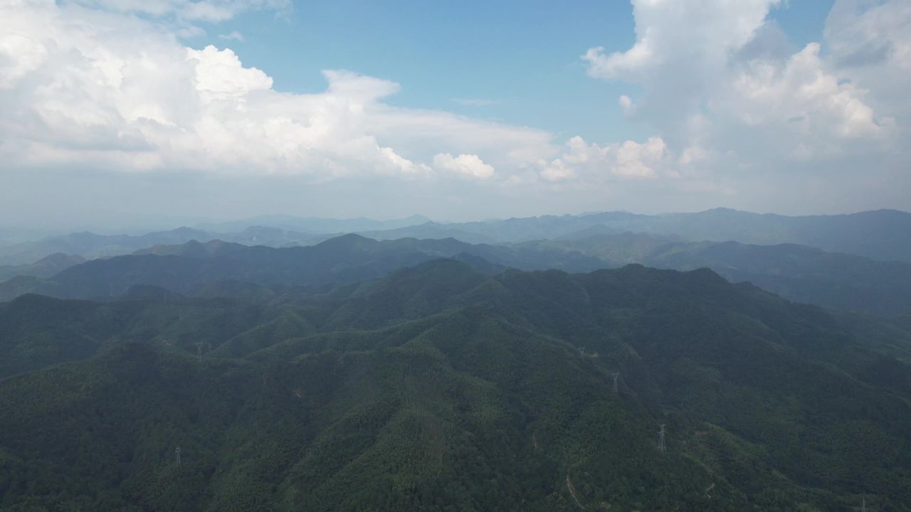 祖国大好河山青山绿水航拍  