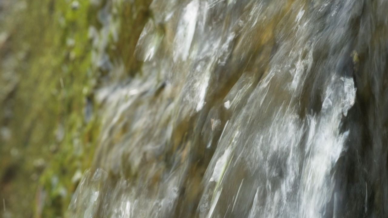山泉水小溪瀑布河流4K实拍空镜