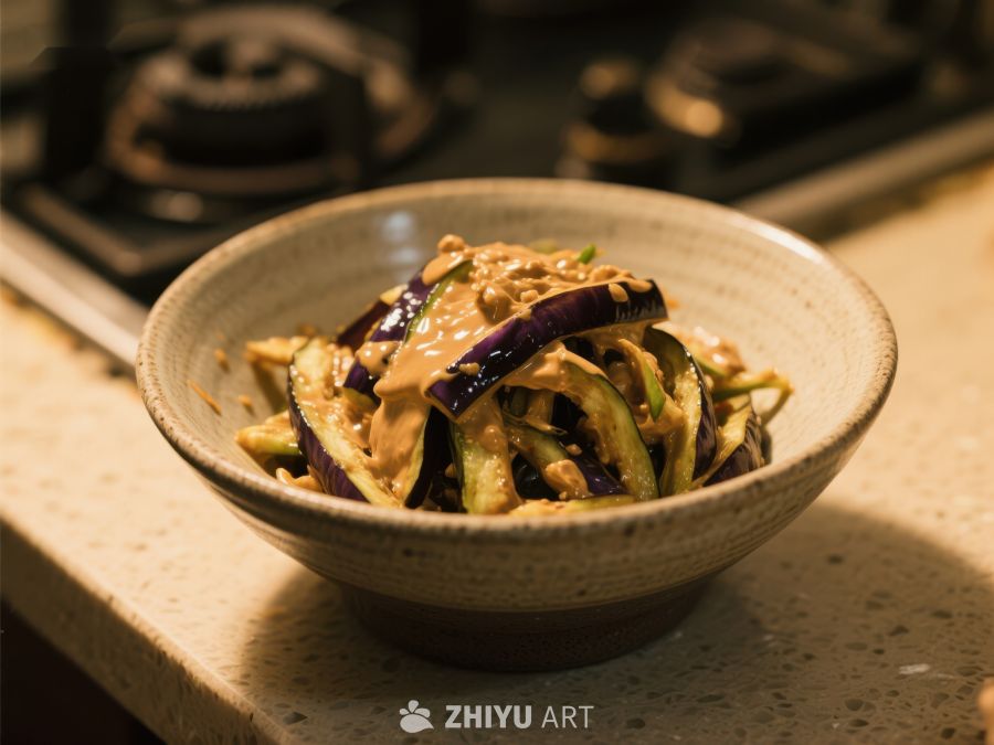 酱汁茄子拌菜 403