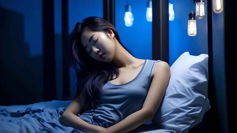 不同的睡姿的美女摄影图 92