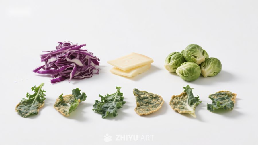 新鲜蔬菜与奶酪的组合展示