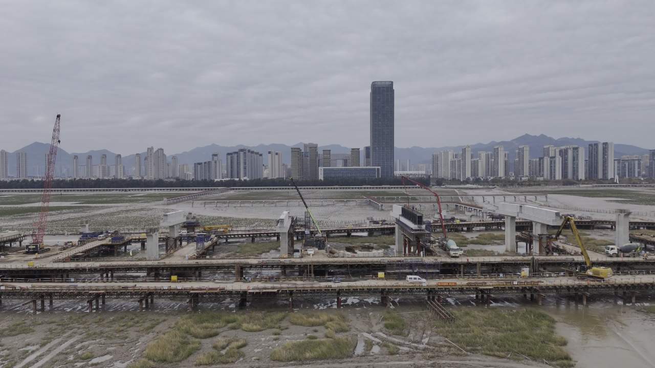 滨海栈道建设工地 5