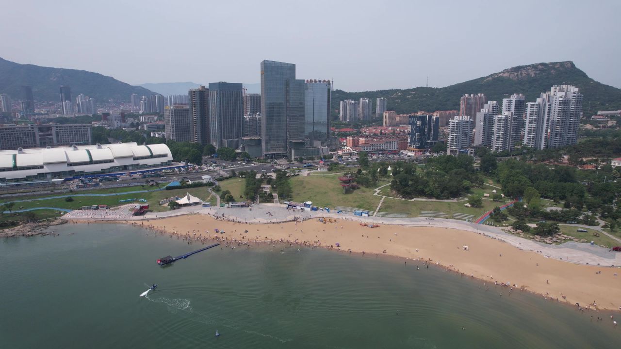 江苏连云港城市风光航拍