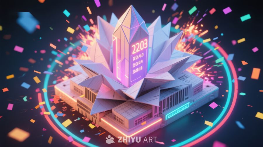 未来科技建筑与水晶核心 662