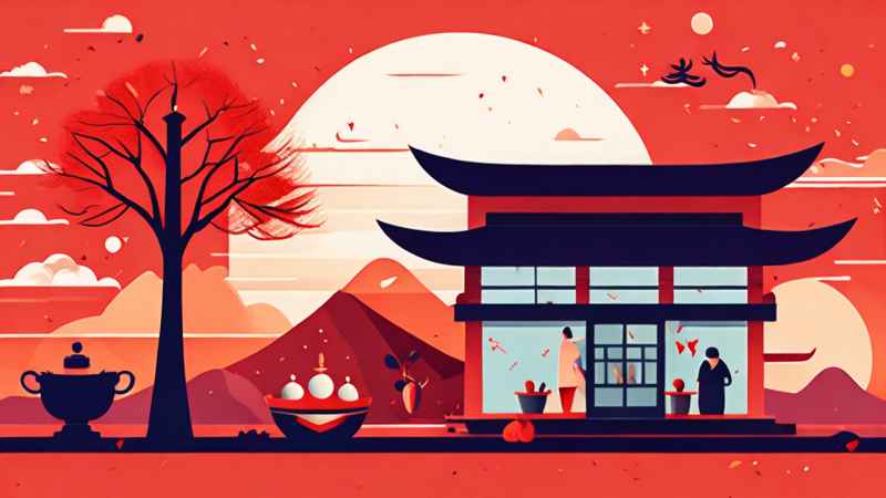 过年春节吃元宵简约插画 9
