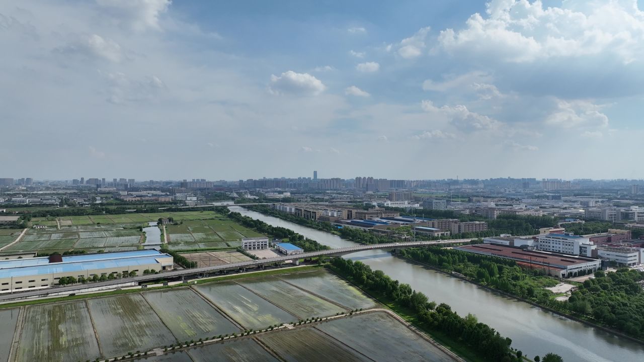 4K航拍乡镇工业区 2