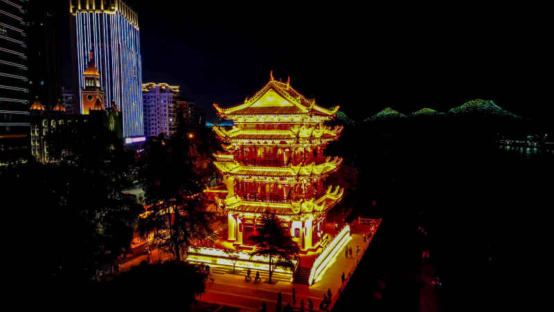 湖北宜昌城市夜景
