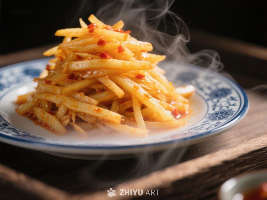 热腾腾的酸辣土豆丝 848