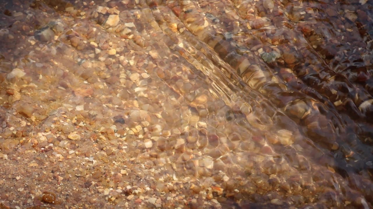 4K小溪阳光清澈流水2