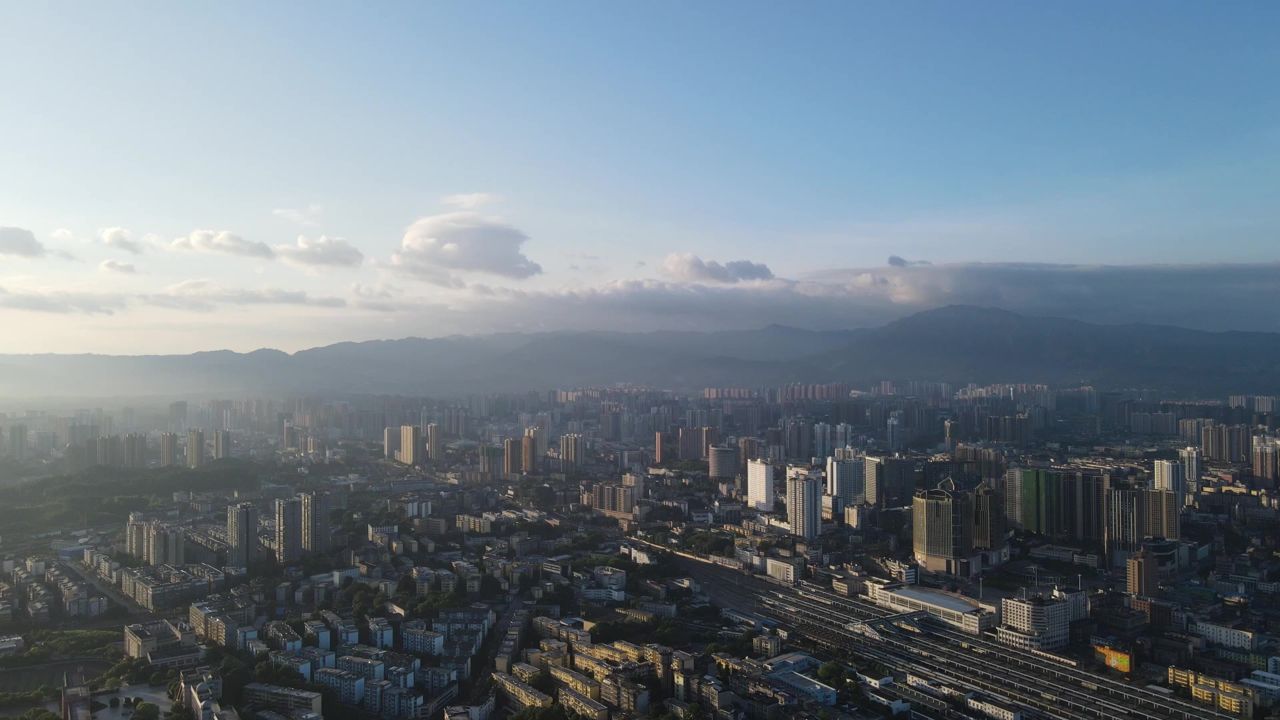 怀化 城市风光 航拍 湖南 