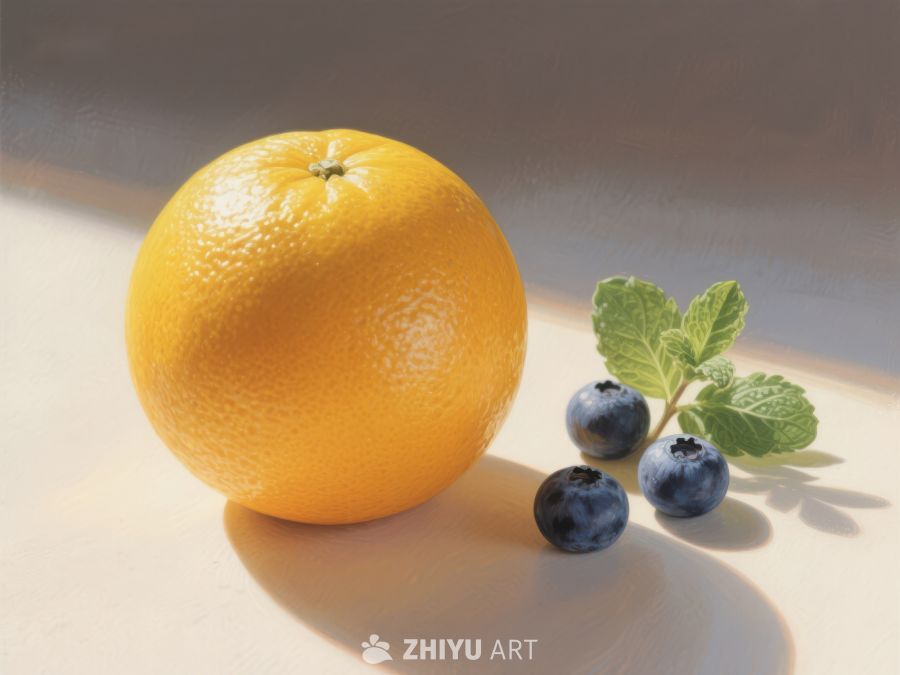 橙子与蓝莓的清新组合 54