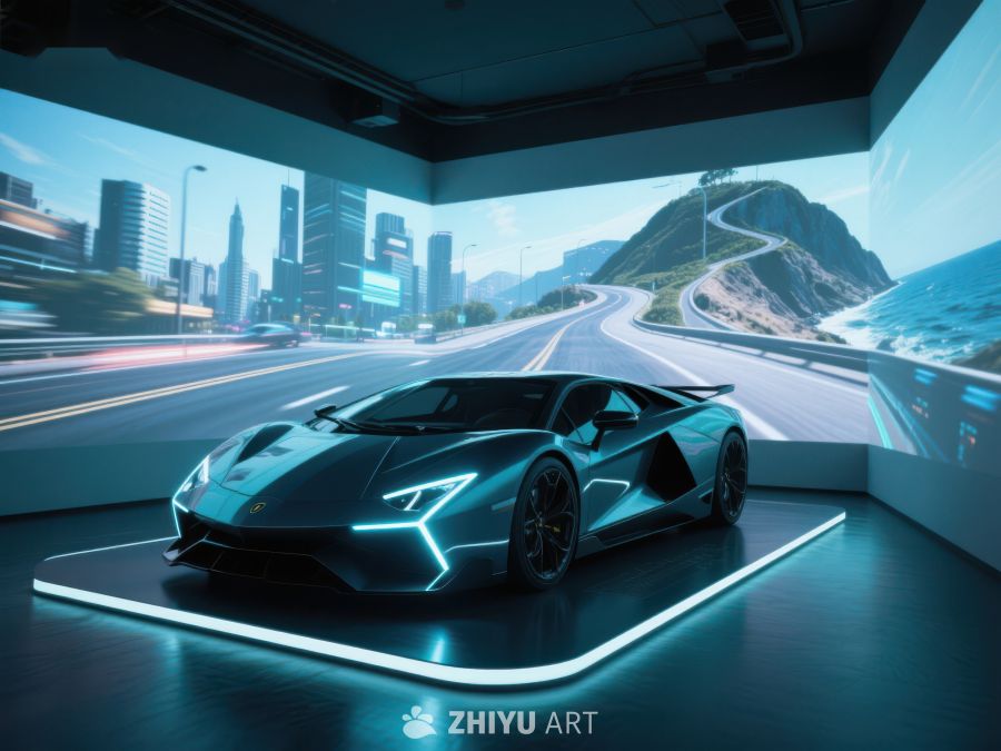 未来感跑车展示空间 320
