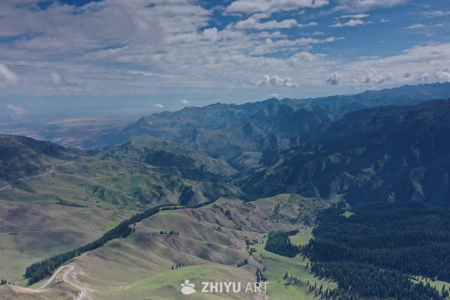 山间绿意