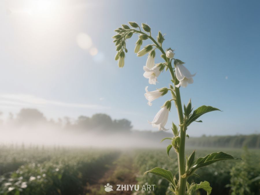 晨雾中的烟草花 47