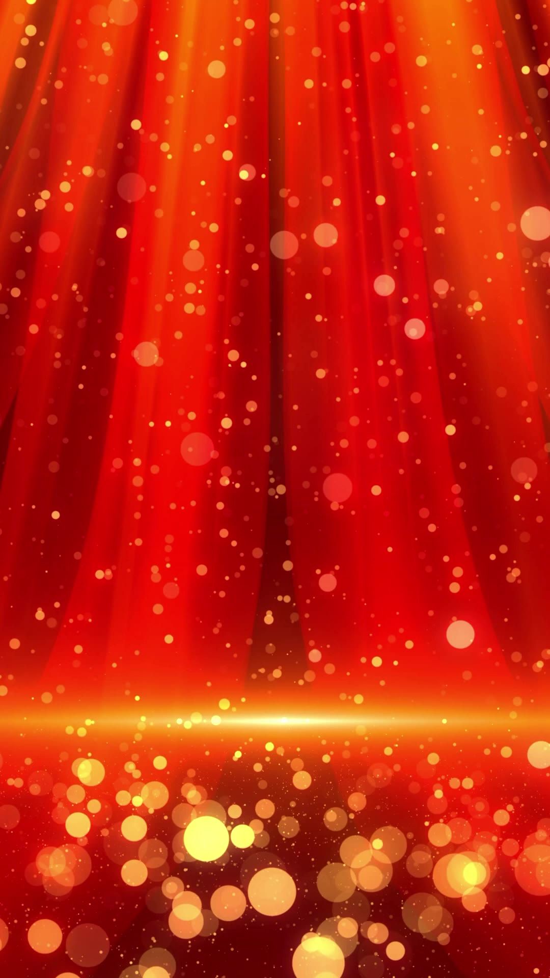 竖版红色粒子红绸光束背景视频素材 100