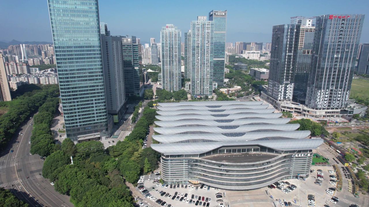 广东惠州城市风光航拍 