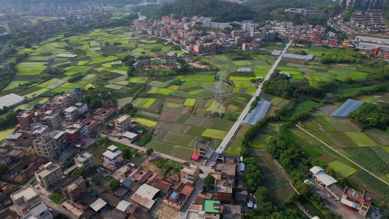 航拍福建厦门新农村景观 14