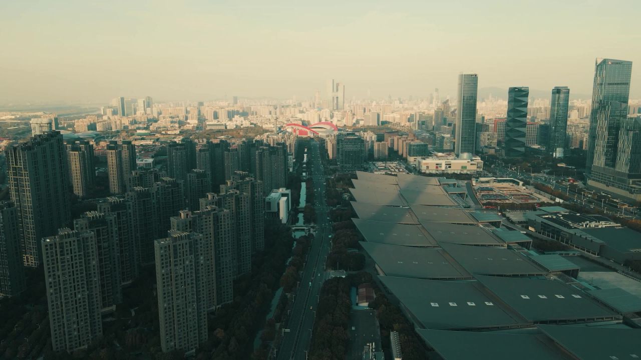 江苏南京城市风光新街口商务建筑