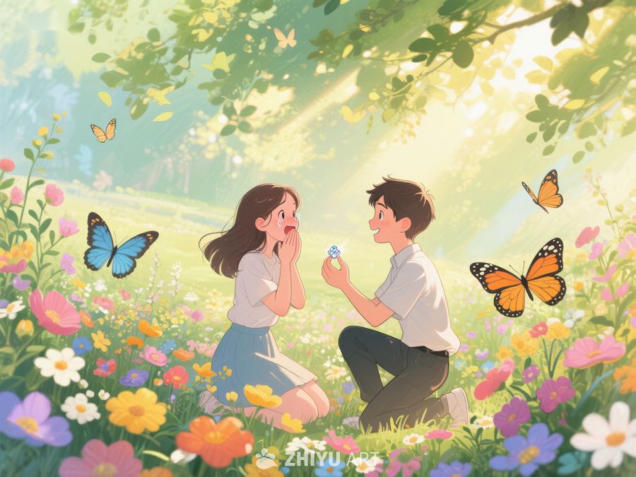 花丛中浪漫求婚 323