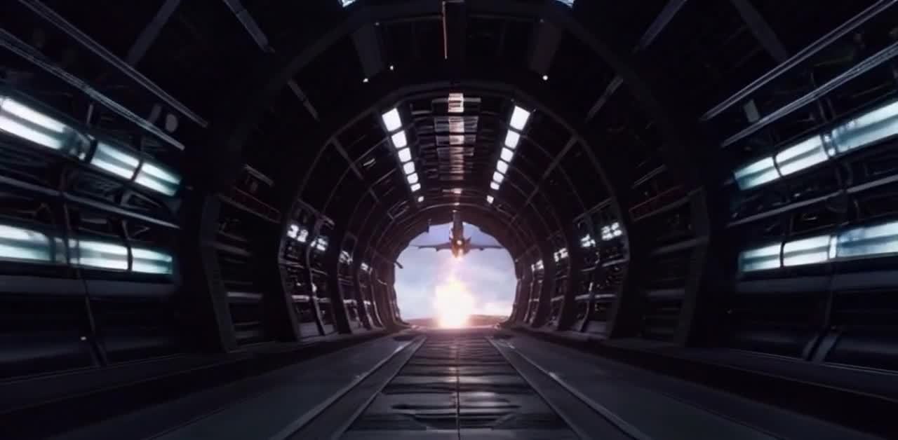 飞出通道，太空战机驶向星际战争