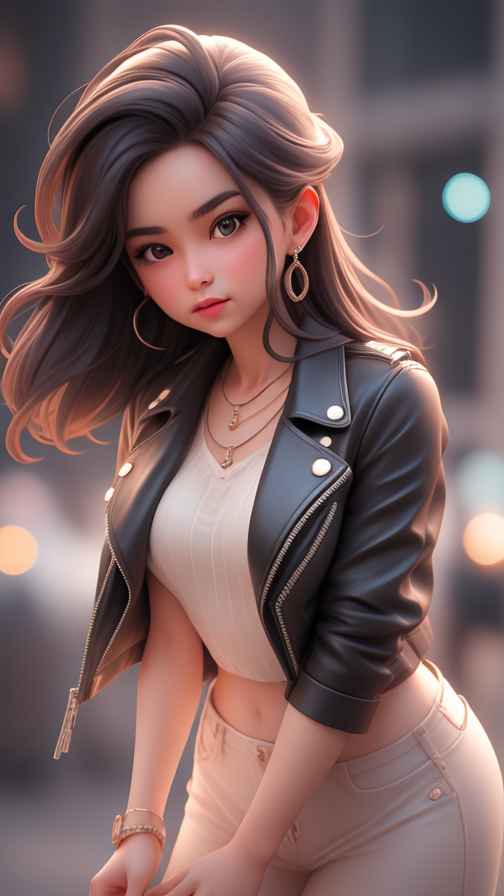 穿牛仔的女孩