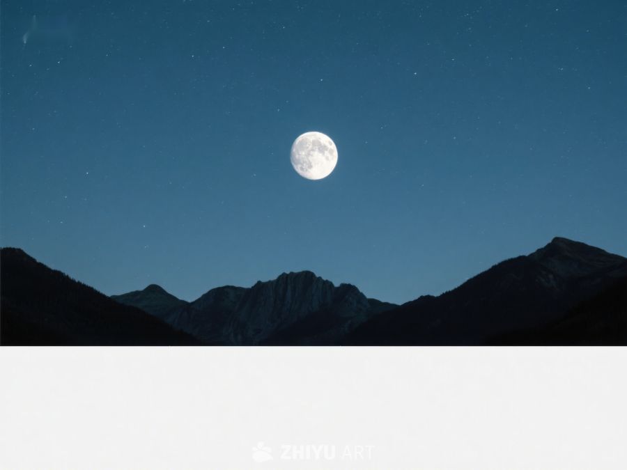 夜空明月映山峦 258