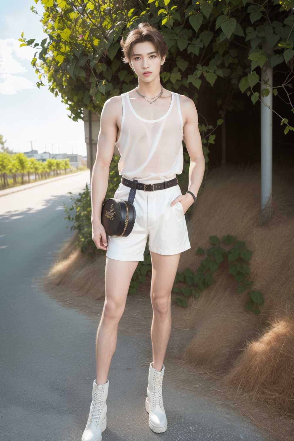 帅气男模