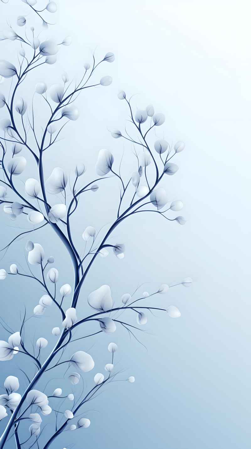 冬季冬天雪景唯美背景 2