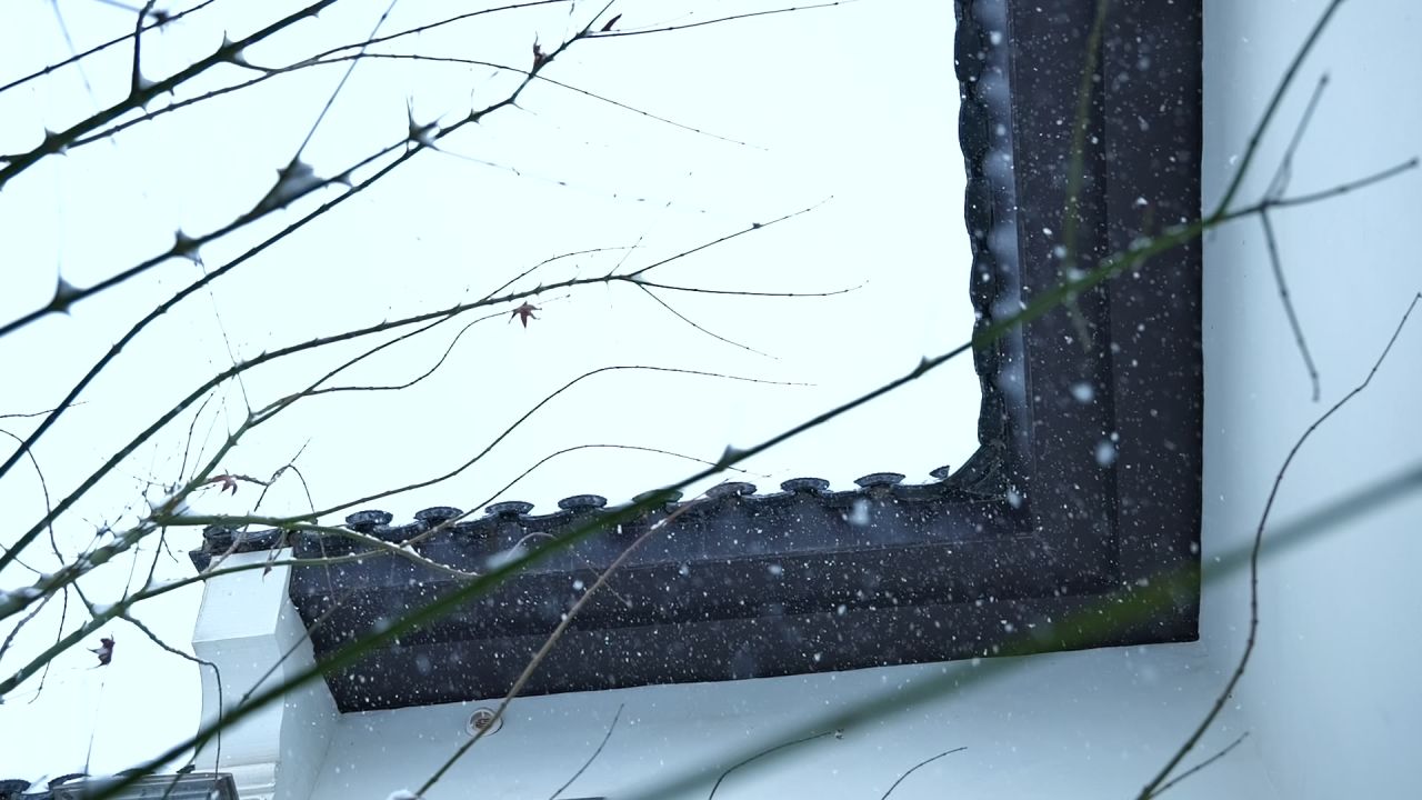 中式园林雪景 园林雪景 江南雪景 40