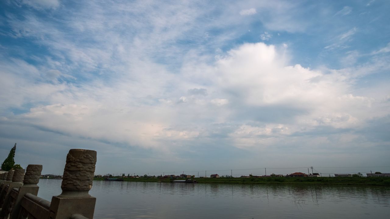 蓝天白云天空乌云天气象风云变幻