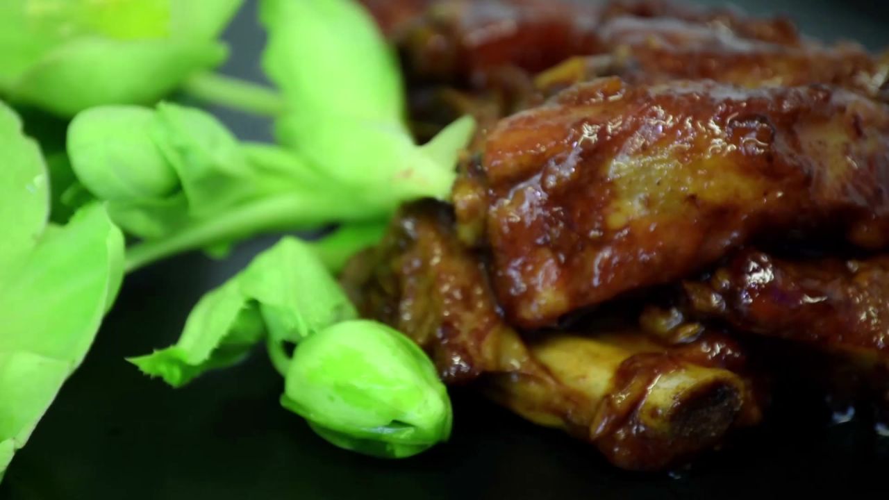 蜂蜜肋骨食品肉