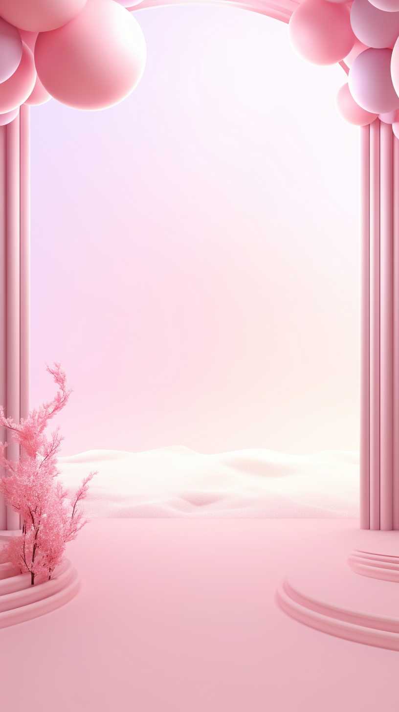 粉色艺术图