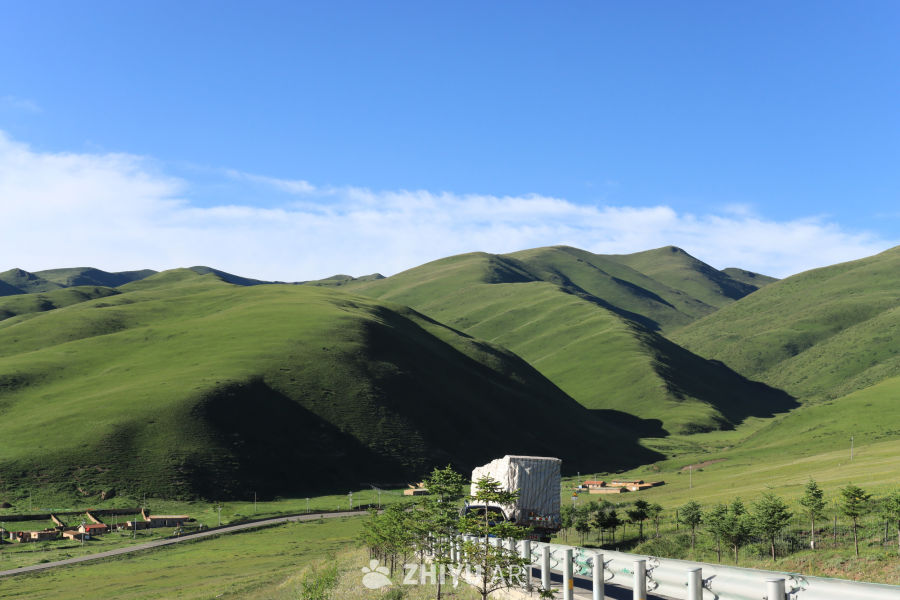 草原上的宁静山丘